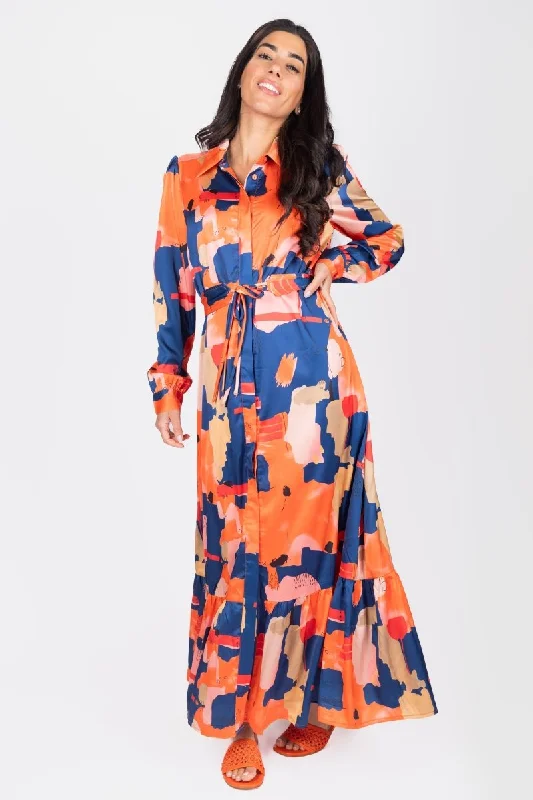 Everyday Dress with Paisley Print for a Vintage Look LEXI DRESS (RED)