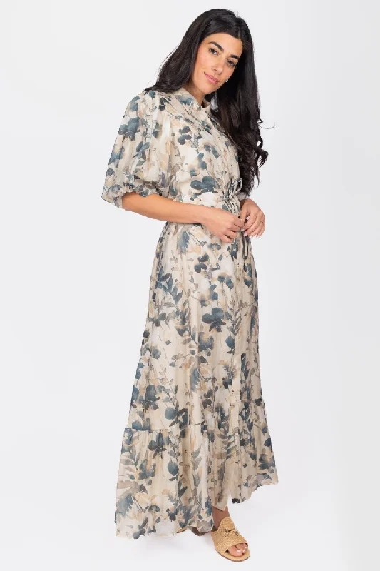 Everyday Maternity Dress with Stretch Fabric ALICE DRESS SHORT SLEEVE (BEIGE/NAVY) Everyday Maternity Dress with Stretch Fabric ALICE DRESS SHORT SLEEVE (BEIGE/NAVY)