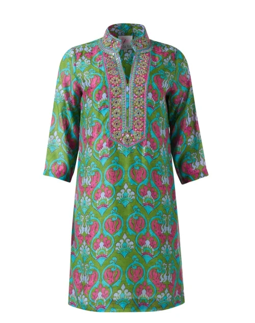 Casual Everyday Dress for Women in Cotton​ Multi Floral Print Tunic Dress