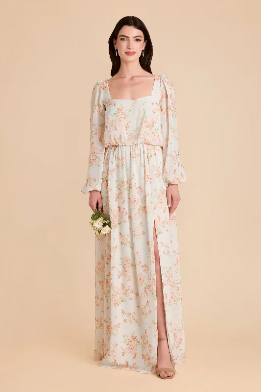 Maternity dress for a baby's first visit to the flower garden Eloise Chiffon Dress - Whimsical Blooms Maternity dress for a baby's first visit to the flower garden Eloise Chiffon Dress - Whimsical Blooms
