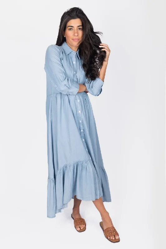  CAMILLE DRESS (CHAMBRAY)
