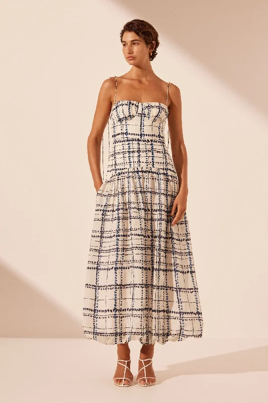 Sheath midi dresses with beaded embellishments for a formal occasion NIKO GATHERED BUBBLE MIDI DRESS