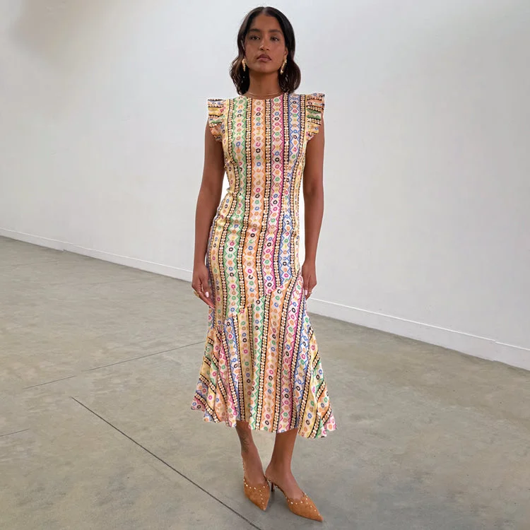 Sleeveless midi dresses with lace details for summer weddings Fiesta Remi Midi Dress Sleeveless midi dresses with lace details for summer weddings Fiesta Remi Midi Dress
