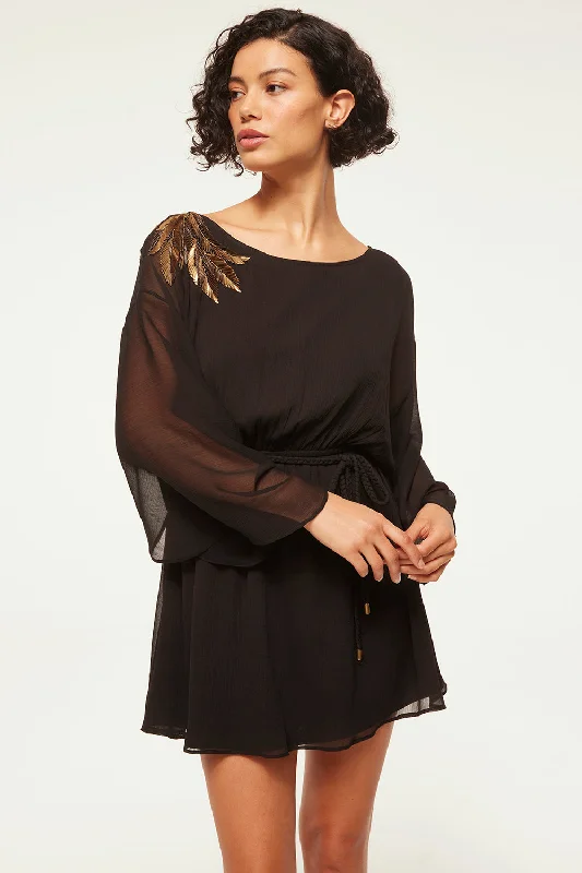 Mini dresses with tiered skirts for added volume KATANA DRESS