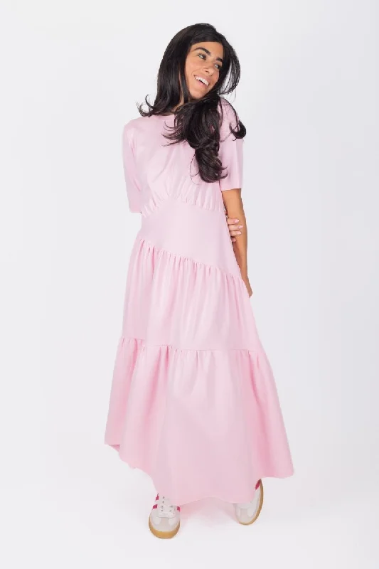 Everyday Dress with Bishop Sleeves for a Victorian - inspired Look DANIELLA DRESS (PINK) Everyday Dress with Bishop Sleeves for a Victorian - inspired Look DANIELLA DRESS (PINK)