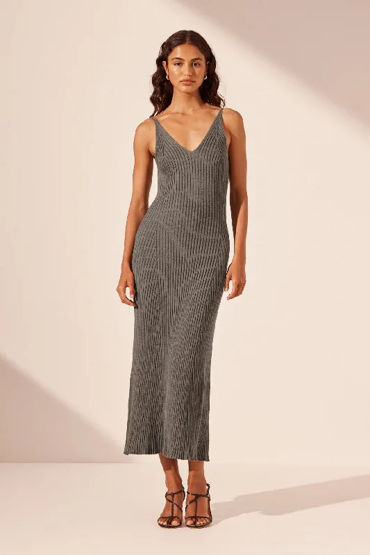 Midi dresses with bow accents for a sweet and charming look HARLEM SLIP MIDI DRESS - ASH Midi dresses with bow accents for a sweet and charming look HARLEM SLIP MIDI DRESS - ASH