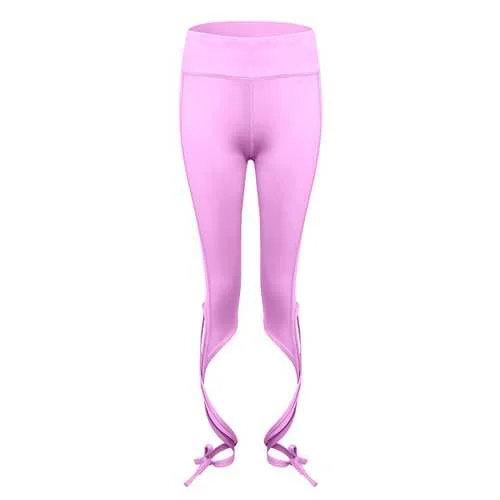 Soft Elastic Quick-dry Bandage Solid Color Tight Cropped Sport Yoga Pants For Women