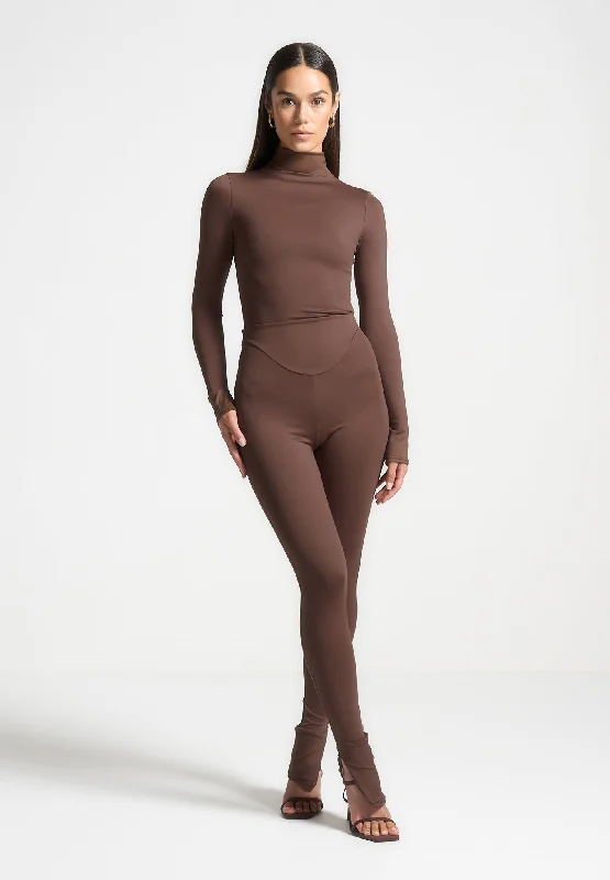 Éternelle High Waisted Leggings - Brown