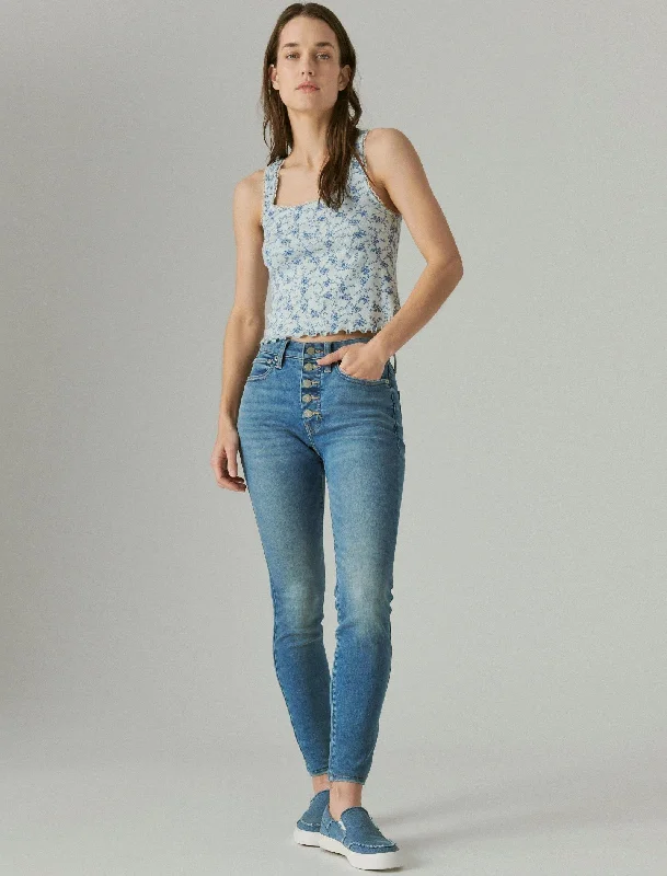 Lucky Brand Womens High Rise Curvy Skinny