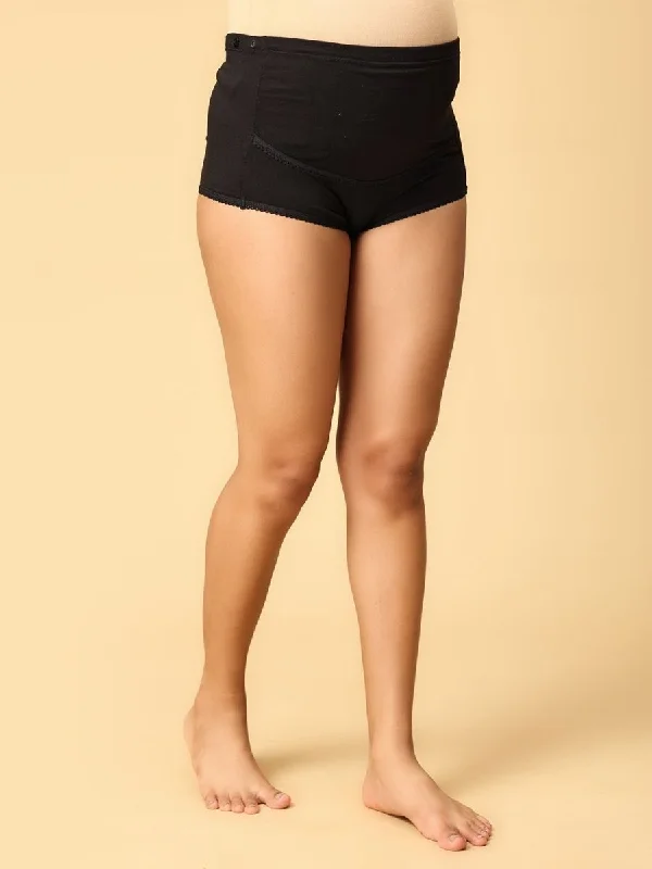 breathable fabric women nursing braBlack Mama Over Belly Support Panties