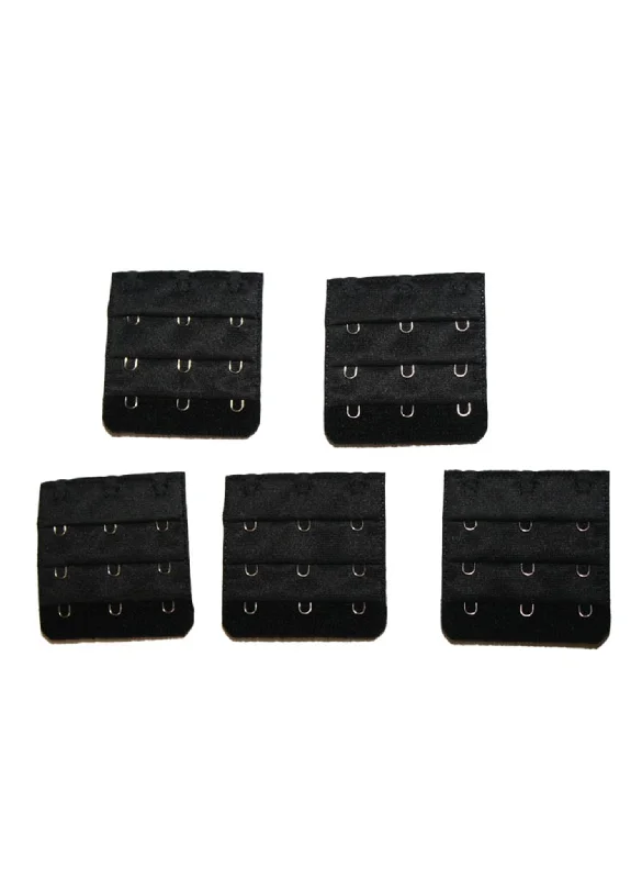 Black Bra Extenders 5-Pack