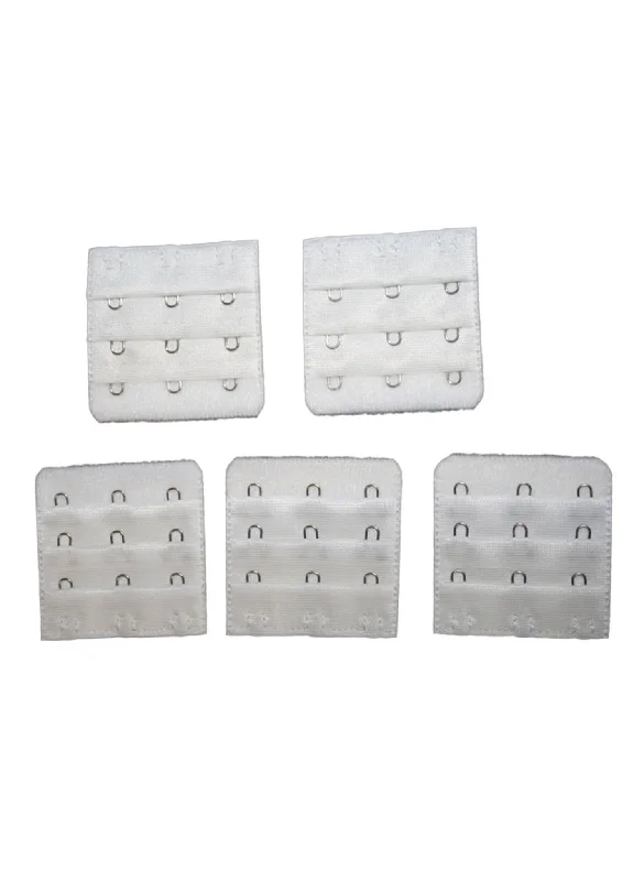 White Bra Extenders 5-Pack