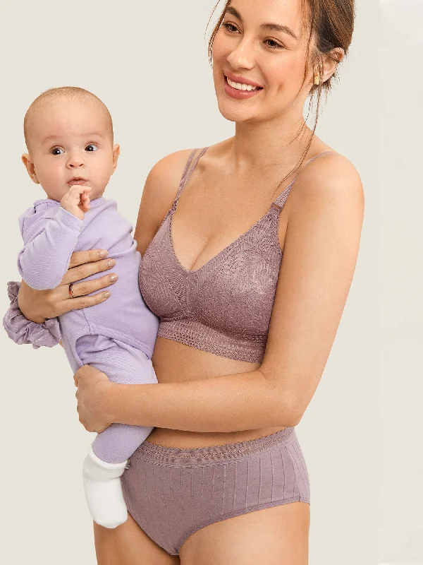 wireless women nursing bra for a natural feelDouble-Strap Nursing Bralette