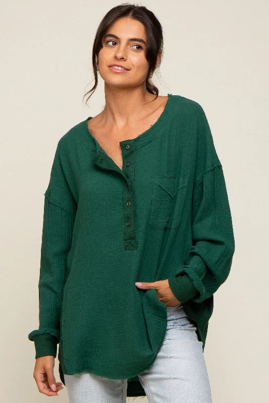 organic cotton hypoallergenic women nursing braForest Green Lightweight Button Front Tunic Top organic cotton hypoallergenic women nursing braForest Green Lightweight Button Front Tunic Top