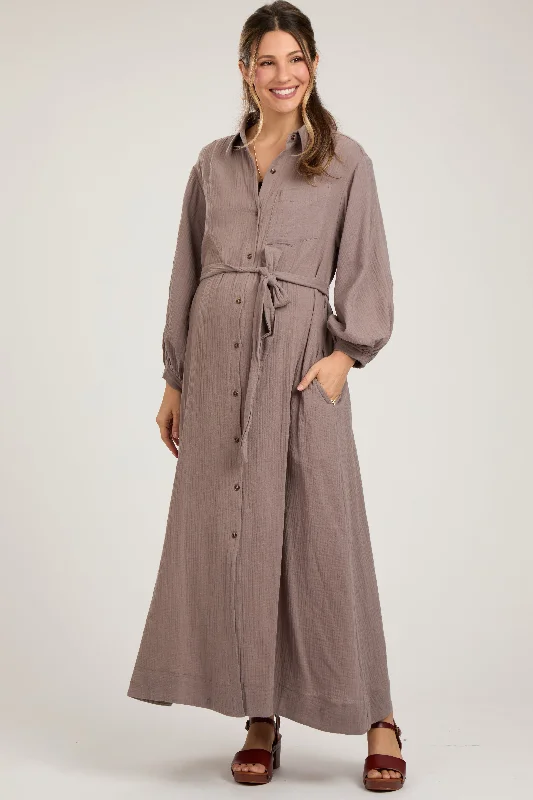 organic cotton hypoallergenic women nursing braMocha Gauze Belted Shirt Maternity Midi Dress organic cotton hypoallergenic women nursing braMocha Gauze Belted Shirt Maternity Midi Dress