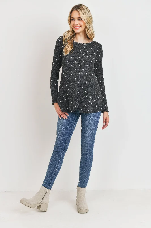 celebrity recommended women nursing braPolka Dot Mir Knit Maternity/Nursing Top