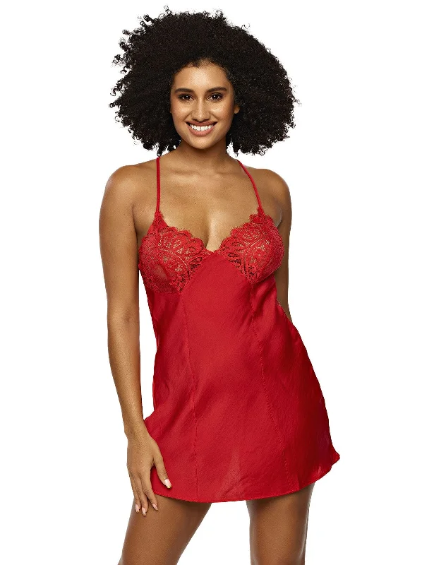 babydoll women lingerie for a flirtatious charmRita Lace & Satin Chemise