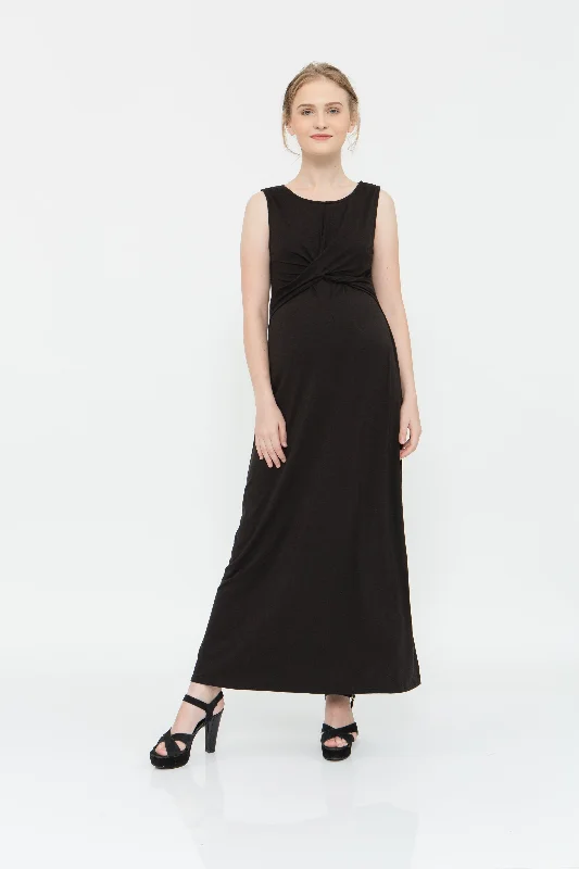 celebrity recommended women nursing braChiyo Nursing Sleeveless Nursing Dress Black