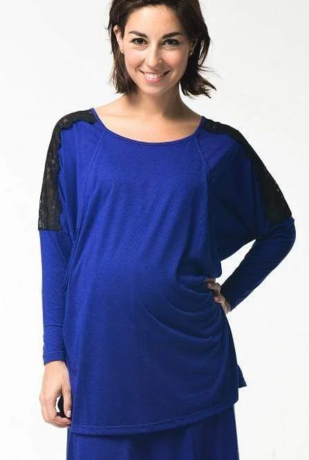 plus size front closure women nursing braMaddie Maternity Top Indigo