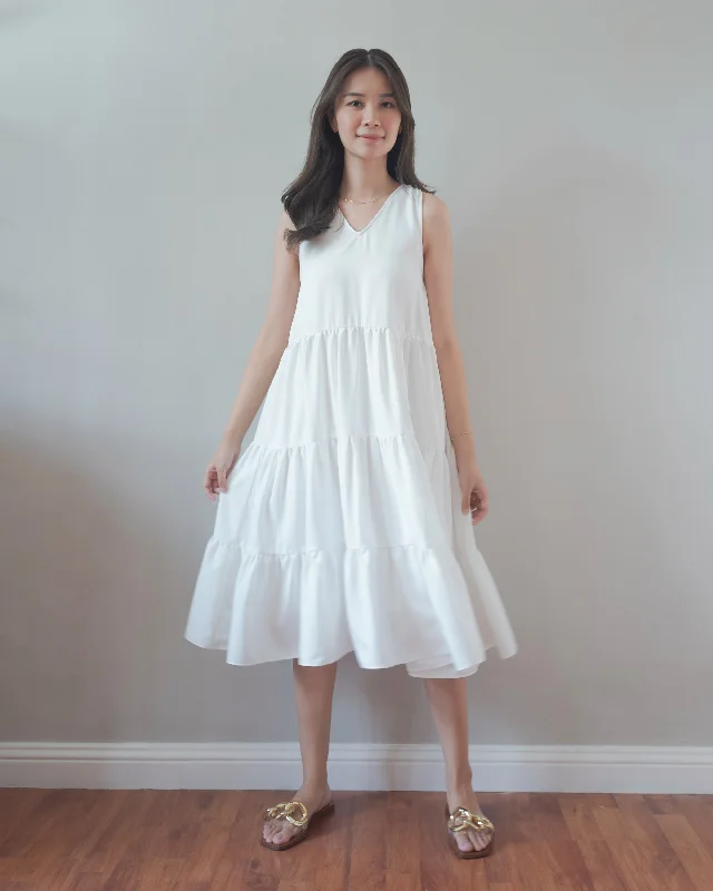luxury brand women nursing braHome Dress in Winter White