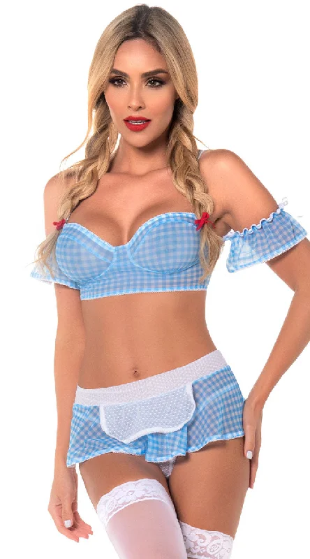 Wizard Seeker Plaid Lingerie Costume