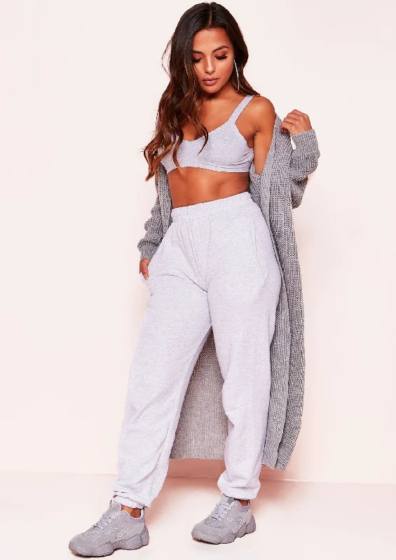lightweight women cardigan for spring and fallAddie Grey Longline Knit Cardigan