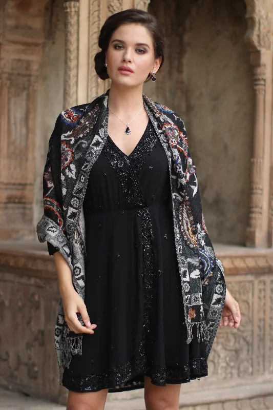 cashmere blend women cardigan for a luxurious feelEventide Fair Trade Floral Wool Embroidered Wrap Shawl cashmere blend women cardigan for a luxurious feelEventide Fair Trade Floral Wool Embroidered Wrap Shawl