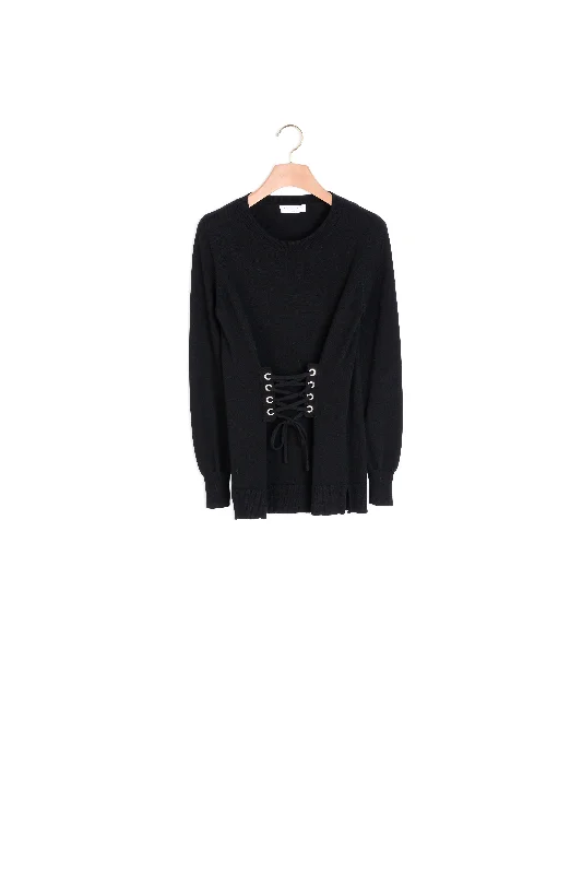 organic cotton women cardigan for an eco - friendly choicePull en laine et cachemire avec laçage organic cotton women cardigan for an eco - friendly choicePull en laine et cachemire avec laçage