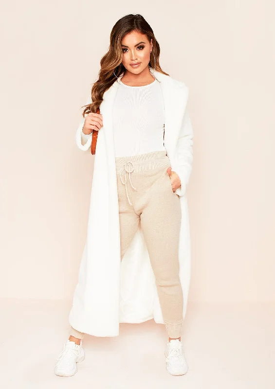 cashmere blend women cardigan for a luxurious feelJenniya Beige Knitted Jogger Bottoms cashmere blend women cardigan for a luxurious feelJenniya Beige Knitted Jogger Bottoms