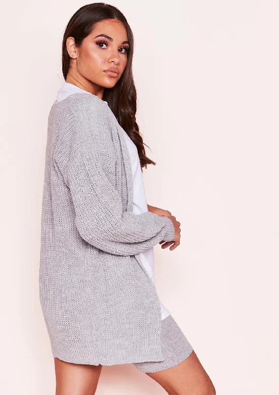 maternity women cardigan for expecting momsMiriam Grey Knit Cardigan