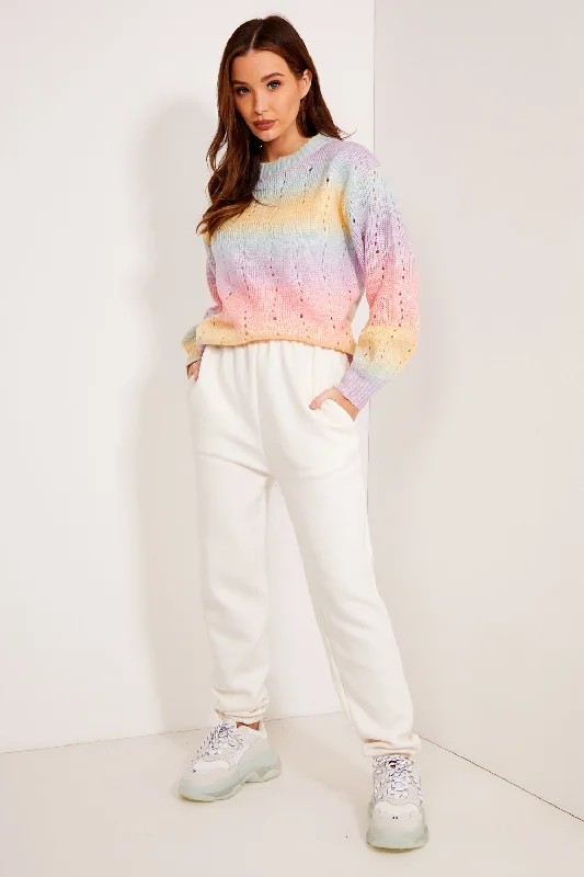 Multi Round Neck Knit Jumper