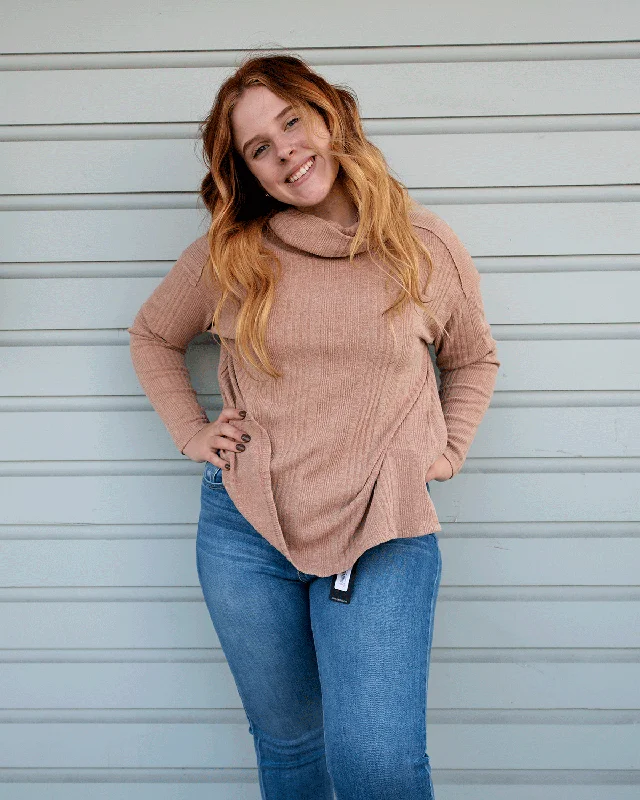organic cotton women cardigan for an eco - friendly choiceTeddy Turtleneck Top