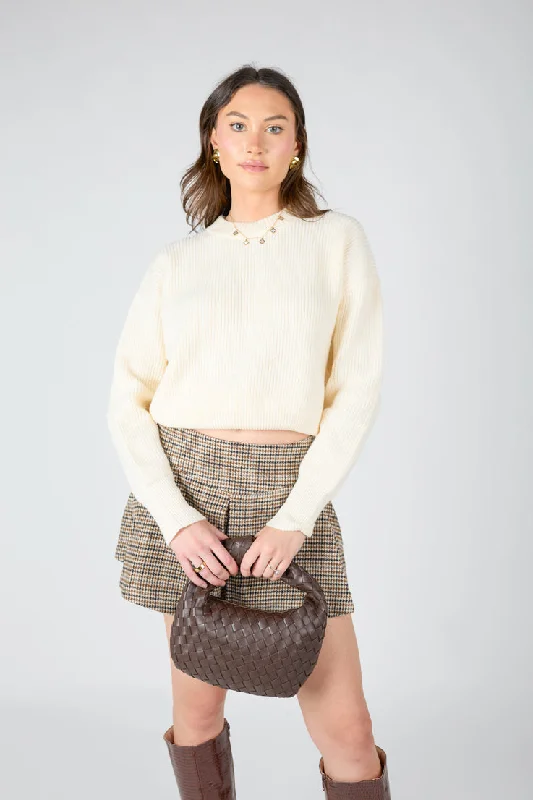 Plus Size Women's Fringe - Trimmed Sweater in Beige for a Boho - Inspired StyleAndromeda Sweater Plus Size Women's Fringe - Trimmed Sweater in Beige for a Boho - Inspired StyleAndromeda Sweater