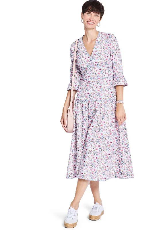 Wrap - Style Women Dress with Adjustable Fit for All Body TypesBurda Dress 5820