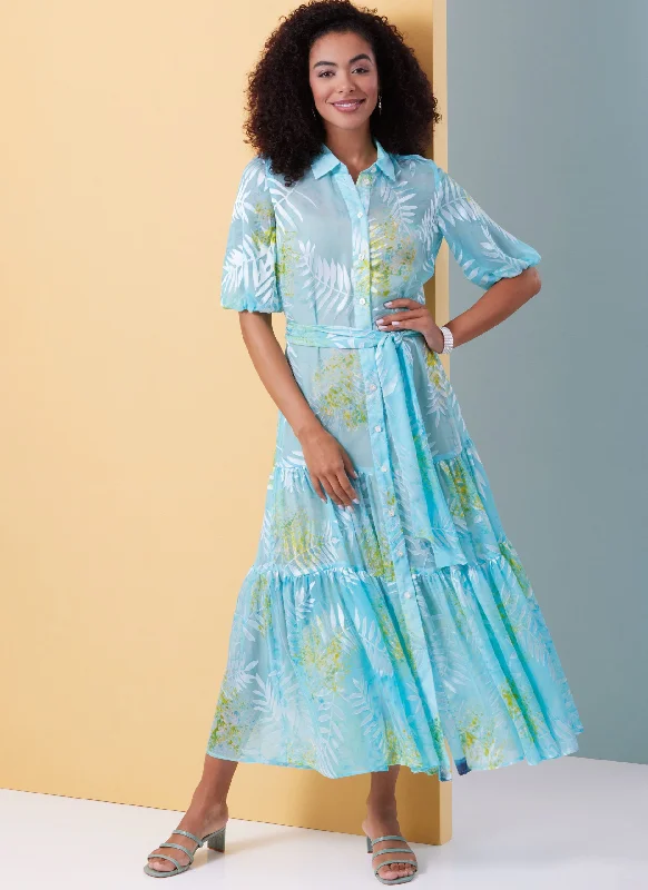 Maxi Women Dress with Floral Print for a Bohemian VibeButterick Dress B6977