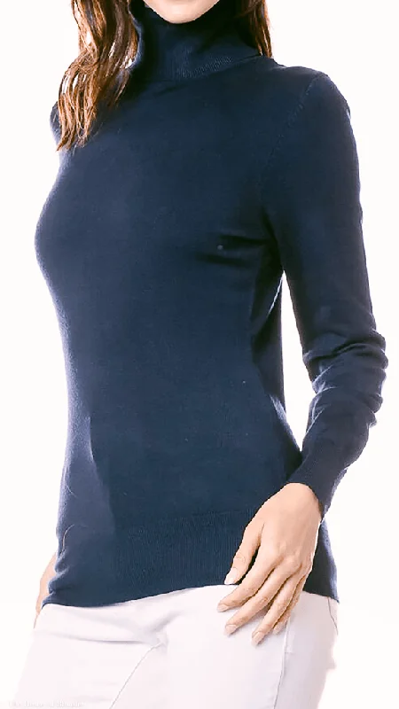 Clarissa Lightweight Long Sleeve Turtleneck Sweater (4 COLORWAYS)