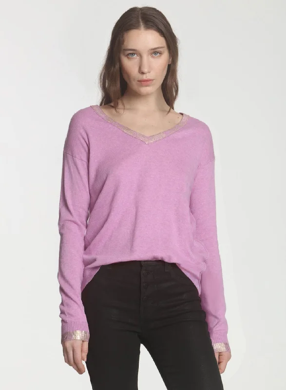 Women's Ribbed Bodycon Sweater in Red for a Sexy and Figure - Hugging LookGoldie Vee - Amethyst