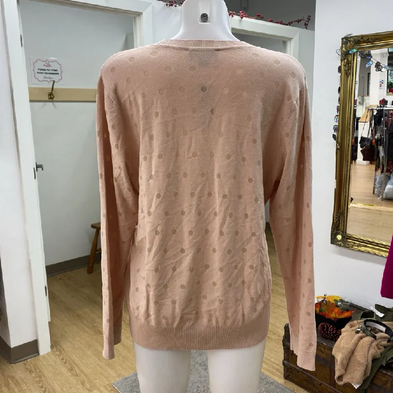 Karl Lagerfeld sheer polka dots sweater XL