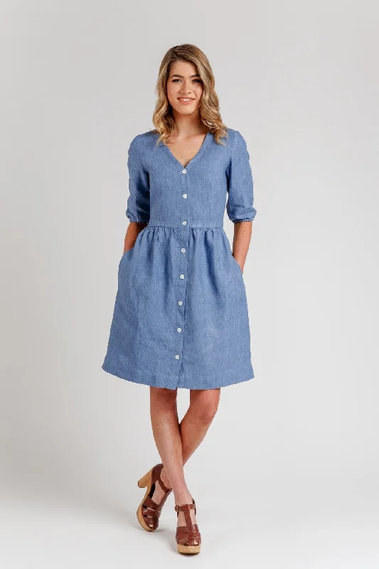 Off - the - Shoulder Women Dress for a Romantic and Feminine LookMegan Nielsen Darling Ranges Dress and Blouse Off - the - Shoulder Women Dress for a Romantic and Feminine LookMegan Nielsen Darling Ranges Dress and Blouse