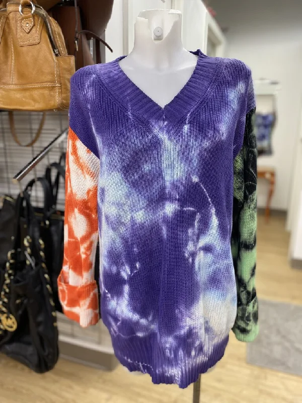 MSGM oversized tie dye sweater XS