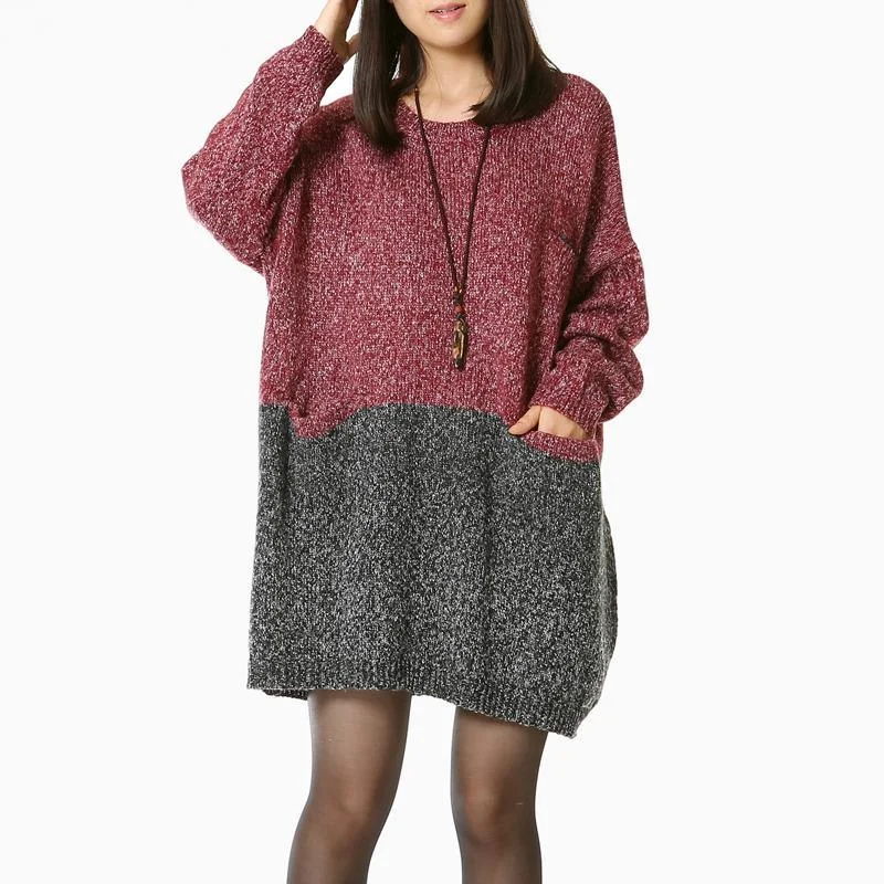 Ruffled Women Dress with Multiple Layers for a Playful and Girly StylePlus Size Women's Fit - and - Flare Sweater Dresses with Ruffled HemRed Gray sweater dresses knit tops oversize Ruffled Women Dress with Multiple Layers for a Playful and Girly StylePlus Size Women's Fit - and - Flare Sweater Dresses with Ruffled HemRed Gray sweater dresses knit tops oversize