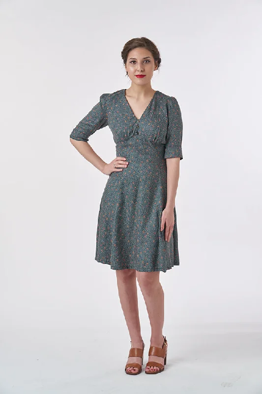Lace - Embellished Women Dress for an Elegant and Sophisticated AppearanceSew Over It 1940s Tea Dress Lace - Embellished Women Dress for an Elegant and Sophisticated AppearanceSew Over It 1940s Tea Dress