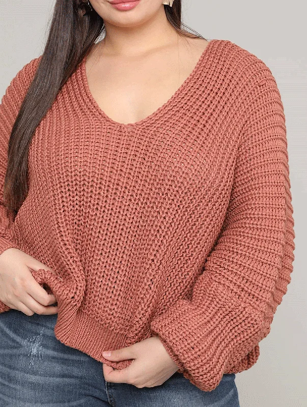 Plus Size Women's Button - Down Sweater in Mustard Yellow for a Pop of ColorCurvy To Be Continued Knit Sweater