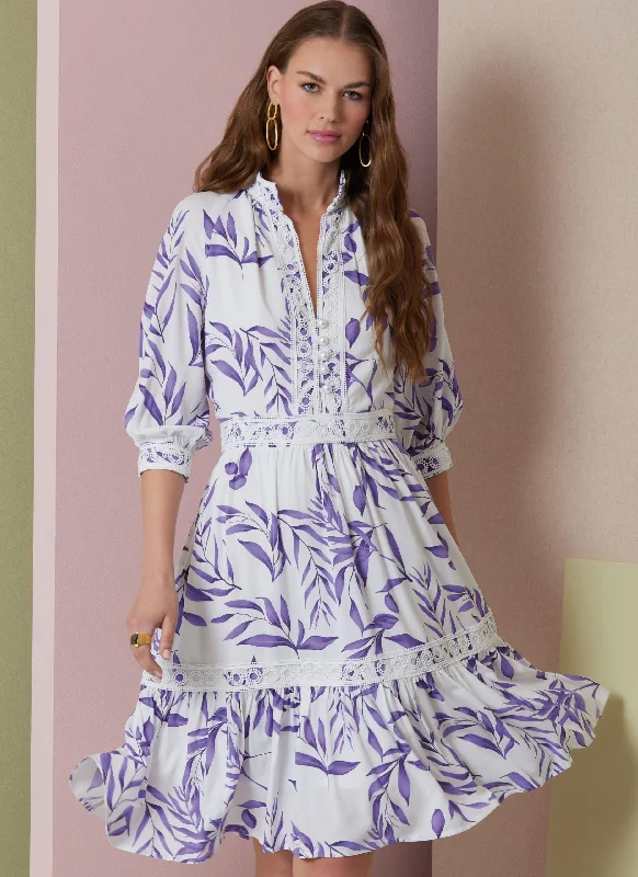 Lace - Embellished Women Dress for an Elegant and Sophisticated AppearanceVogue Dress V2004 Lace - Embellished Women Dress for an Elegant and Sophisticated AppearanceVogue Dress V2004