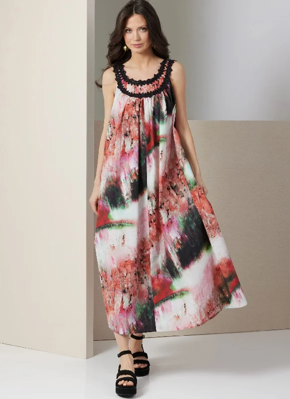 Long - Sleeve Women Dress in Velvet for a Luxurious Winter LookVogue Dress V2026