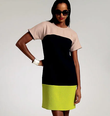 Little Black Women Dress with Sequins for a Glamorous Night OutVogue Dress V8805
