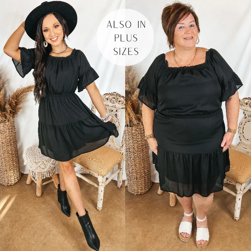 Mermaid - Style Women Dress with a Fitted Silhouette for Special Occasions Mermaid - Style Women Dress with a Fitted Silhouette for Special Occasions Visions of Romance Off the Shoulder Ruffle Tiered Dress in Black Mermaid - Style Women Dress with a Fitted Silhouette for Special Occasions Mermaid - Style Women Dress with a Fitted Silhouette for Special Occasions Visions of Romance Off the Shoulder Ruffle Tiered Dress in Black
