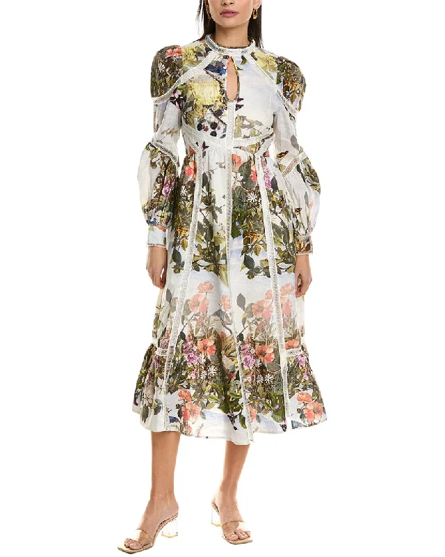 Lace - Embellished Women Dress for an Elegant and Sophisticated Appearance Lace - Embellished Women Dress for an Elegant and Sophisticated Appearance Ted Baker Ladder Trim Insert High-Neck Linen Midi Dress Lace - Embellished Women Dress for an Elegant and Sophisticated Appearance Lace - Embellished Women Dress for an Elegant and Sophisticated Appearance Ted Baker Ladder Trim Insert High-Neck Linen Midi Dress