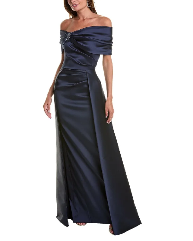 Halter Neck Women Dress to Show Off the Shoulders and Neckline Halter Neck Women Dress to Show Off the Shoulders and Neckline Teri Jon by Rickie Freeman Gown