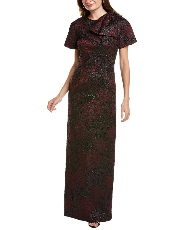 Wrap - Style Women Dress with Adjustable Fit for All Body Types Wrap - Style Women Dress with Adjustable Fit for All Body Types Teri Jon by Rickie Freeman Jacquard Gown Wrap - Style Women Dress with Adjustable Fit for All Body Types Wrap - Style Women Dress with Adjustable Fit for All Body Types Teri Jon by Rickie Freeman Jacquard Gown
